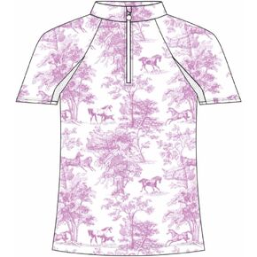 حذاء Dapplebay Kids Rose Equestrian Toile بسحاب 1/4 - كم قصير in Kuwait