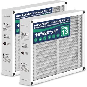 16x20x4 Air Filter Replacement Compatible with Honeywell FC100A1003, MERV 13 HVAC Furnace Filter Replacement, 2-Pack (Actual Size: 15.94 x 19.75 x 4.38 inches) in Saudi Arabia