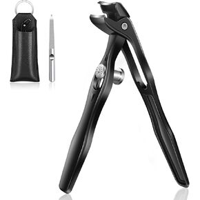 Wide Open Toenail Clippers for Seniors Thick Nails-No Splash Nail Clippers for Men-Heavy Duty Toe Nail Clippers for Women with Nail File-Fingernail Clipper with Catcher- Good Looking in Saudi Arabia
