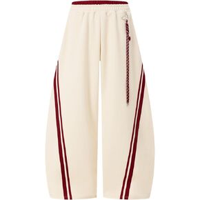 Aelfric Eden Stripes Baggy Barrel Sweatpants Elastic Double Waist Wide Leg Pants Women Men Casual Y2K Unisex Lounge Trouser in Saudi Arabia
