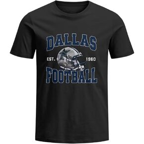 T-Shirt for Men Short Sleeve Vintage Printed Apparel Tshirt Football Sports for Adult in Saudi Arabia