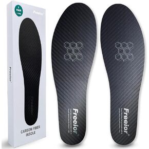Carbon Fiber Insole for Pain Relief of Turf Toe, Hallux Rigidus and Limitus, Foot Fractures Recovery, Rigid Thin Foot Plate Carbon Fiber Shoe Inserts for Men Women 1 Pair 9.84" - 250mm in Kuwait