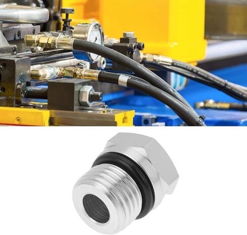 ECSiNG 2pcs 3/8" ORB Carbon Steel Hex Boss Plug 9/16"-18 Thread with O-Ring 6408-06 for Hydraulic in Saudi Arabia
