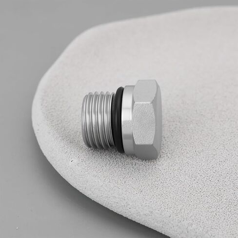 ECSiNG 2pcs 3/8" ORB Carbon Steel Hex Boss Plug 9/16"-18 Thread with O-Ring 6408-06 for Hydraulic in Saudi Arabia