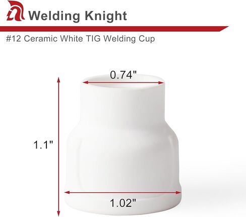 #12 Ceramic (5-Pack) White TIG Welding Cups with 3/32" Diffuser in Saudi Arabia