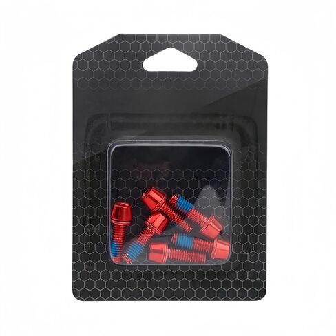 Bike Disc Brake Bolts Stainless Steel M6*18mm Hex Head Screw Bolt for Bicycle Disc Brake,Bike Stem,Bicycle Crank,6-Pack (Red) in Saudi Arabia