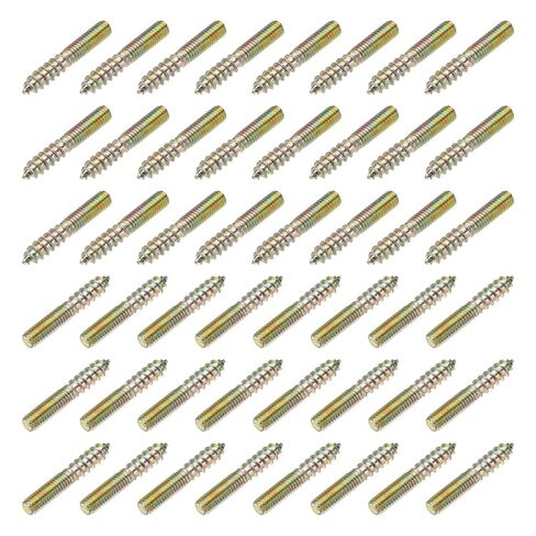 M8 Hanger Bolts, 2.8"(70mm) Length Double Headed Bolts Self-Tapping 8mm Screw Wood Dowel Screw Bolt Furniture Accessories - Fitting for (Wood Joint Furniture Legs) 12 Pcs in Saudi Arabia