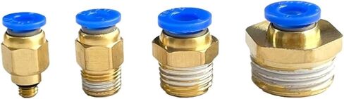 1 قطعة قطعة خرطوم اتصال الهواء المناسب 4-12 مللي متر ذكر الموضوع BSPT 1/4 "1/2" 1/8 "3/8" الحلمة النحاس اقتران سريع تركيبات هوائية (PC6-04) in Kuwait