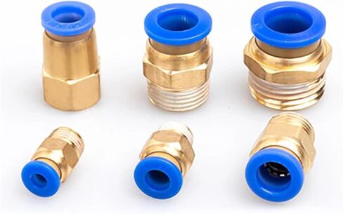 1 قطعة قطعة خرطوم اتصال الهواء المناسب 4-12 مللي متر ذكر الموضوع BSPT 1/4 "1/2" 1/8 "3/8" الحلمة النحاس اقتران سريع تركيبات هوائية (PC6-04) in Kuwait