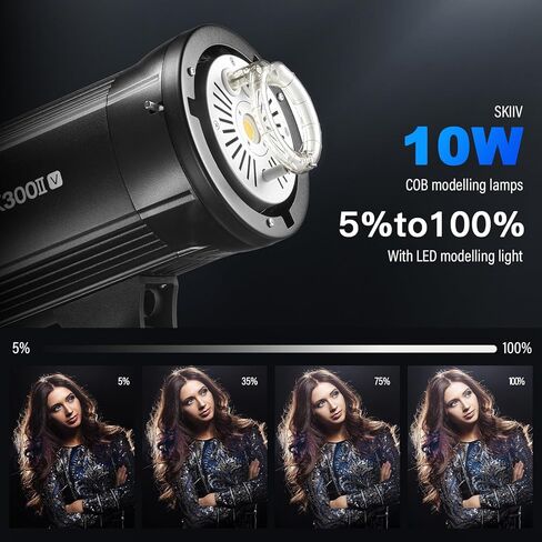 Godox 2* SK400ii 800Ws Studio Strobe Flash Lighting Kit:2 Pack SK400II Monolight with Bowens Mount for Photography and Studio Video Shooting with Light Stand,Softbox,Umbrella,Reflector,Barn Door... in Saudi Arabia
