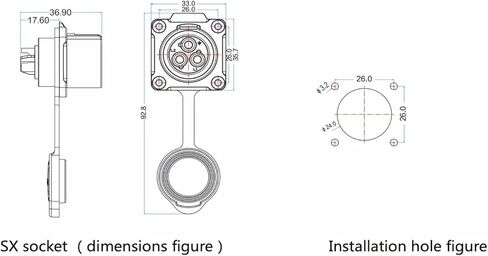 19 pin power circular connector male socket outdoor waterproof IP67 in Saudi Arabia