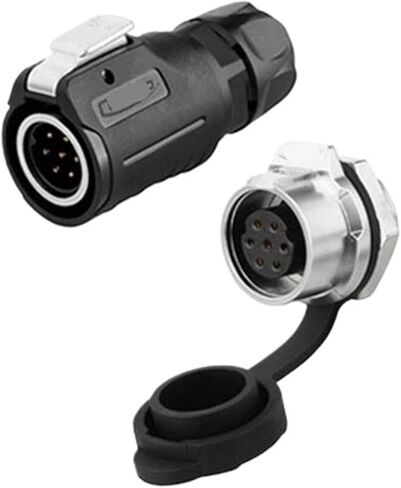 7 pin M16 size power connector male and female socket outdoor IP67 in Saudi Arabia