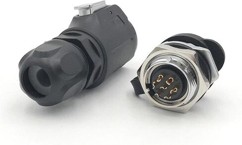 7 pin M16 size power connector male and female socket outdoor IP67 in Saudi Arabia