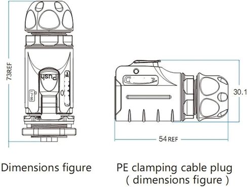 7 pin M16 size power connector male and female socket outdoor IP67 in Saudi Arabia