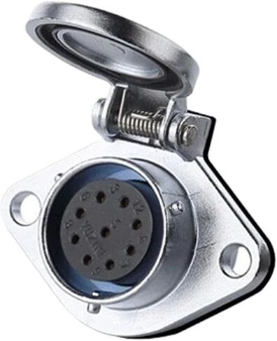 9 pin power connector female panel mount socket outdoor waterproof in Saudi Arabia