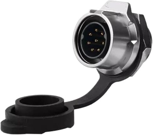 8 pin M16 size power circular connector panel mount male socket waterproof in Saudi Arabia