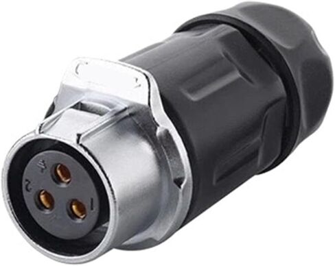 3 pin power circular connector female outdoor waterproof IP67 M20 in Saudi Arabia
