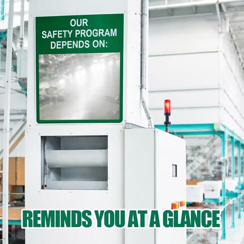 Safety Mirror Sign for Workplace - "Our Safety Program Depends on You" Industrial Workplace Message Sign with Acrylic Mirror, Wall Mounted 16" x 19" in Saudi Arabia