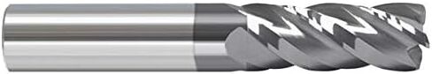 أدوات RedLine - 3/8 (.3750) مطحنة نهاية كربيد نصف قطرها نهاية واحدة، مطلية بـ AlTiN، 4 فلوت 1.0000 LOC .0150 نصف قطر، نوع عرقوب دائري، 2.5000 OAL - RE14736Z in Saudi Arabia