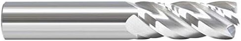 RedLine Tools - 1/8 (.1250) Single End Corner Radius Carbide End Mill, Uncoated (Bright), 4 Flute .5000 LOC .0200 Radius, Round Shank Type, 1.5000 OAL - RE14505Z in Saudi Arabia
