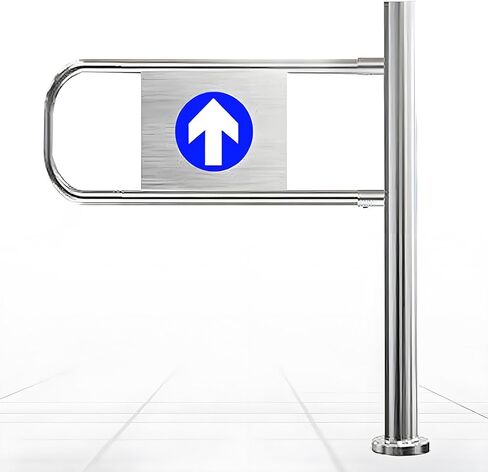 Self-Closing Spring-Loaded Safety Swing Gate - Heavy-Duty Metal Security Door for Supermarkets, Warehouses, Industrial Facilities, Libraries, and Shop Entrances in Saudi Arabia