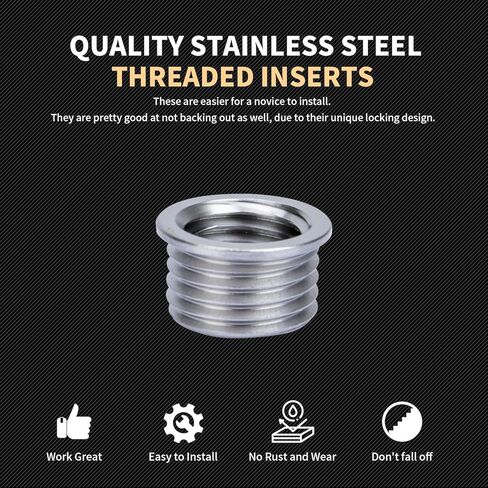 Thread Repair Inserts M12x1.5x9.2mm Insert Qty 10 Stainless Steel in Saudi Arabia