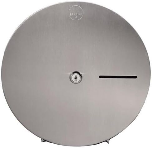 Bradley Single Jumbo Roll Toilet Paper Dispenser, Holds up to 10 Inch Diameter Single Roll, Surface-Mounted, ADA Compliant, Satin Finish, Stainless Steel in Saudi Arabia