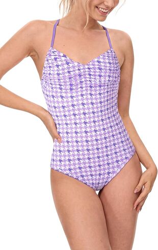 Period Swimsuit Women's One Piece Menstrual Leakproof Ruched V-Neck Swimwear Backless Bathing Suit for Teens Girls in Saudi Arabia
