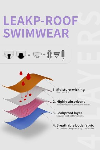 Period Swimsuit Women's One Piece Menstrual Leakproof Ruched V-Neck Swimwear Backless Bathing Suit for Teens Girls in Saudi Arabia