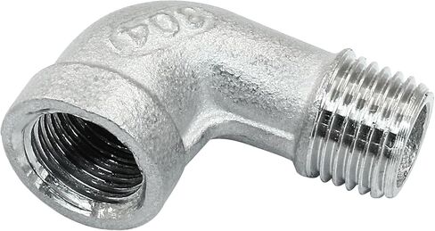 Hordion 2Pcs 304 Stainless Steel 90 Degree Elbow, 1/4" NPT Male x 1/4" NPT Female Cast Pipe Fitting in Saudi Arabia