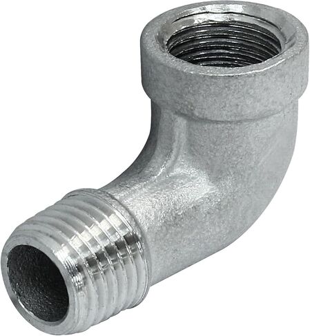 Hordion 2Pcs 304 Stainless Steel 90 Degree Elbow, 1/4" NPT Male x 1/4" NPT Female Cast Pipe Fitting in Saudi Arabia
