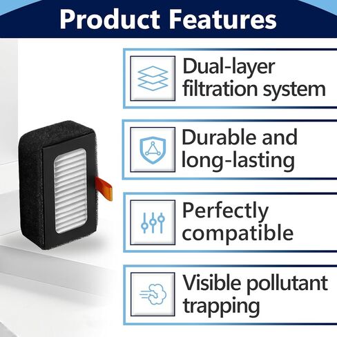 3 قطع فلتر HEPA 13 P1S وأداة تنظيف واحدة، فلتر بديل لمختبر Bambu Lab X1C/X1/P1S/P1P، فلتر هواء الكربون المنشط P1S HEPA للطابعات ثلاثية الأبعاد in Kuwait