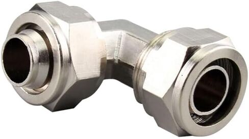 30PCS Pneumatic Fittings All Copper Quick Screw Joint PV-4 6 8 10 12 14 16mm Trachea Right Angle Quick Connector(PV4 (4mm)) in Saudi Arabia