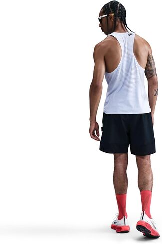 Men's AeroSwift Dri-FIT ADV Running Singlet (057 - Ghost/Black) in Saudi Arabia