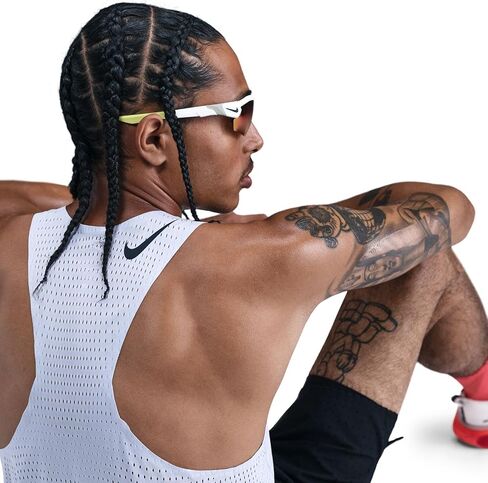 Men's AeroSwift Dri-FIT ADV Running Singlet (057 - Ghost/Black) in Saudi Arabia