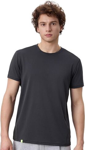 Workout Short Sleeve T Shirt for Men Women Unisex Forwarded Side Seam Performance Crew Neck Tee Quick Dry in Kuwait