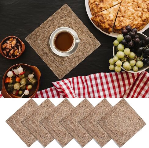 مفرش طاولة مضفر من الجوت من CRAFT TRADE لحفلات الزفاف ومزرعة ريفية عتيقة لتناول الطعام منسوجة يدويًا من السيزال في الأسبوع - مفرش طعام طبيعي - 13 × 36 بوصة، بيضاوي in Kuwait