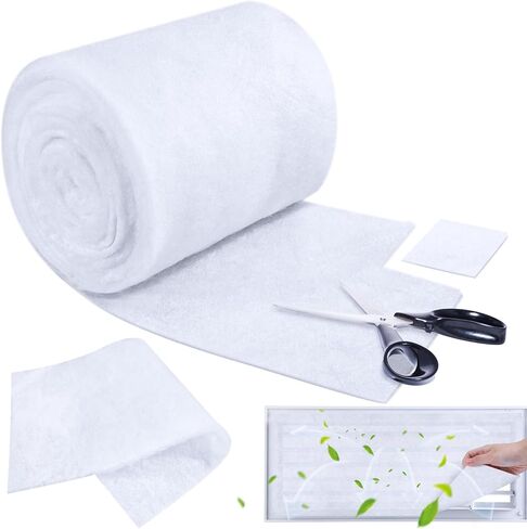 HunnmingRe 18'' x 120'' Air Vent Filters Polyester Floor Vent Filter Cut to Fit Dust Control Replacement Air Filtrate Roll Material for HVAC AC Heating RV's Mobile Homes Floor Registers in Saudi Arabia