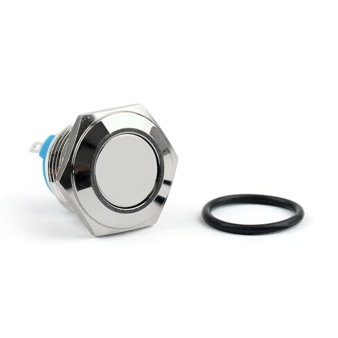 Areyourshop 4PCS 16mm 2 Pin Normally Closed Flat Round Momentary NC Push Button Switch 36V/2A in Saudi Arabia