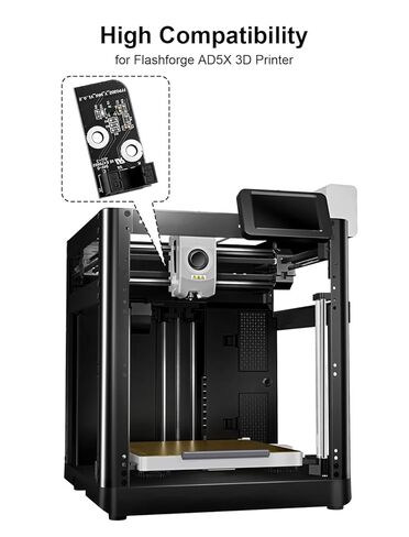 مستشعر وكابل AD5X Y-axis لطابعة Flashforge AD5X ثلاثية الأبعاد، قطع الغيار: وحدة استشعار تسوية السرير التلقائي للمحرك على المحور Y مع كابل توصيل in Kuwait