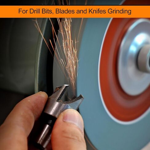 6 Inch Bench Grinder Grinding Wheel with 1/2'' Arbor, 80 Grit Silicon Carbide Bench Pedestal Grinding Wheel 3/4" Thick for Drill Bits, Blades and Knifes Sharpening Polishing in Saudi Arabia