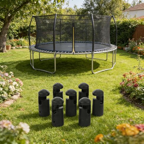 Trampoline Replacement Pole Caps, 8pcs Plastic Trampoline Net Pole Caps, Enclosure Pole Cap for Safe Installation in Saudi Arabia