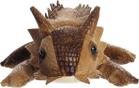حيوان محشو صغير الحجم من Aurora® Adorable Mini Flopsie™ Patty Horned Lizard™ - رفاق صغار جاهزون للمغامرات المرحة - للأطفال من جميع الأعمار والأطفال الصغار والبالغين والعائلات - بني 9 بوصات in Saudi Arabia