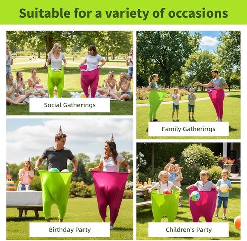 Granny Pants Yard Game Set for Adults & Families, Backyard Outdoor Toss Game with 20 Bouncy Balls, 2 Inflatable Pants & Pumps, Fun Yard Party Activity for Group Events in Saudi Arabia