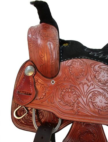 مجموعة سرج غربي من الجلد مصنوعة يدويًا من Roper Ranch Horse Tack 15 16 17 18 FQHB in Kuwait