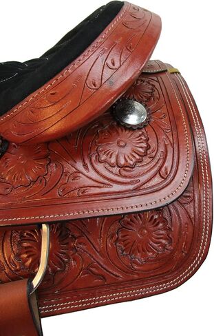 مجموعة سرج غربي من الجلد مصنوعة يدويًا من Roper Ranch Horse Tack 15 16 17 18 FQHB in Kuwait