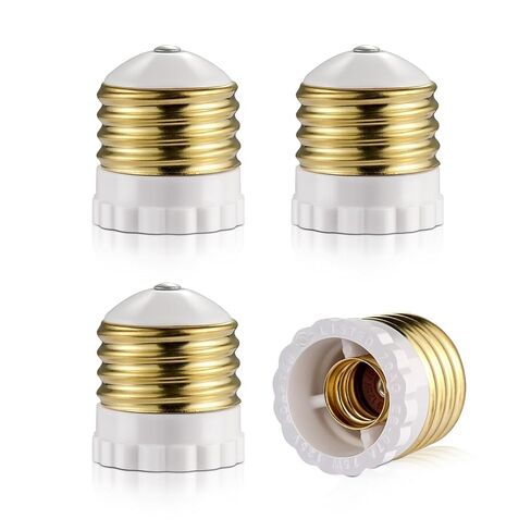 Candelabra Socket Adapters, Standard Light Socket to Candelabra Bulb Socket Adapter, Medium Screw E26 Base to Small E12 Screw Socket Converter, UL (4) in Saudi Arabia