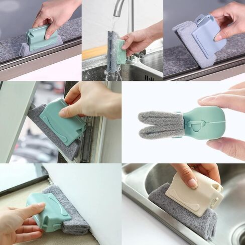 Koishu Magic Window Groove Cleaning Brush, Hand-held Crevice Cleaner Tools, Multipurpose Clean Tools Slide Brush Head for Door, Window Slides Replacement Cloth Brush in Saudi Arabia