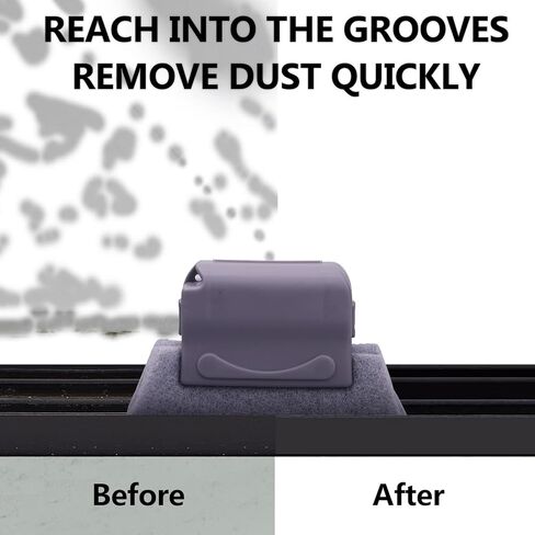 Koishu Magic Window Groove Cleaning Brush, Hand-held Crevice Cleaner Tools, Multipurpose Clean Tools Slide Brush Head for Door, Window Slides Replacement Cloth Brush in Saudi Arabia