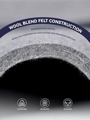 Harrison Howard Western Saddle Pad Liner, Thin Wool Felt Under Pad with Spine Cutout, Shock Absorbing Sweat Barrier in Saudi Arabia